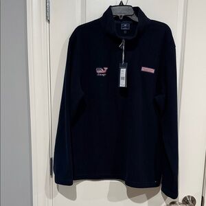 Vineyard Vines Men's Navy Zip-Up Fleece